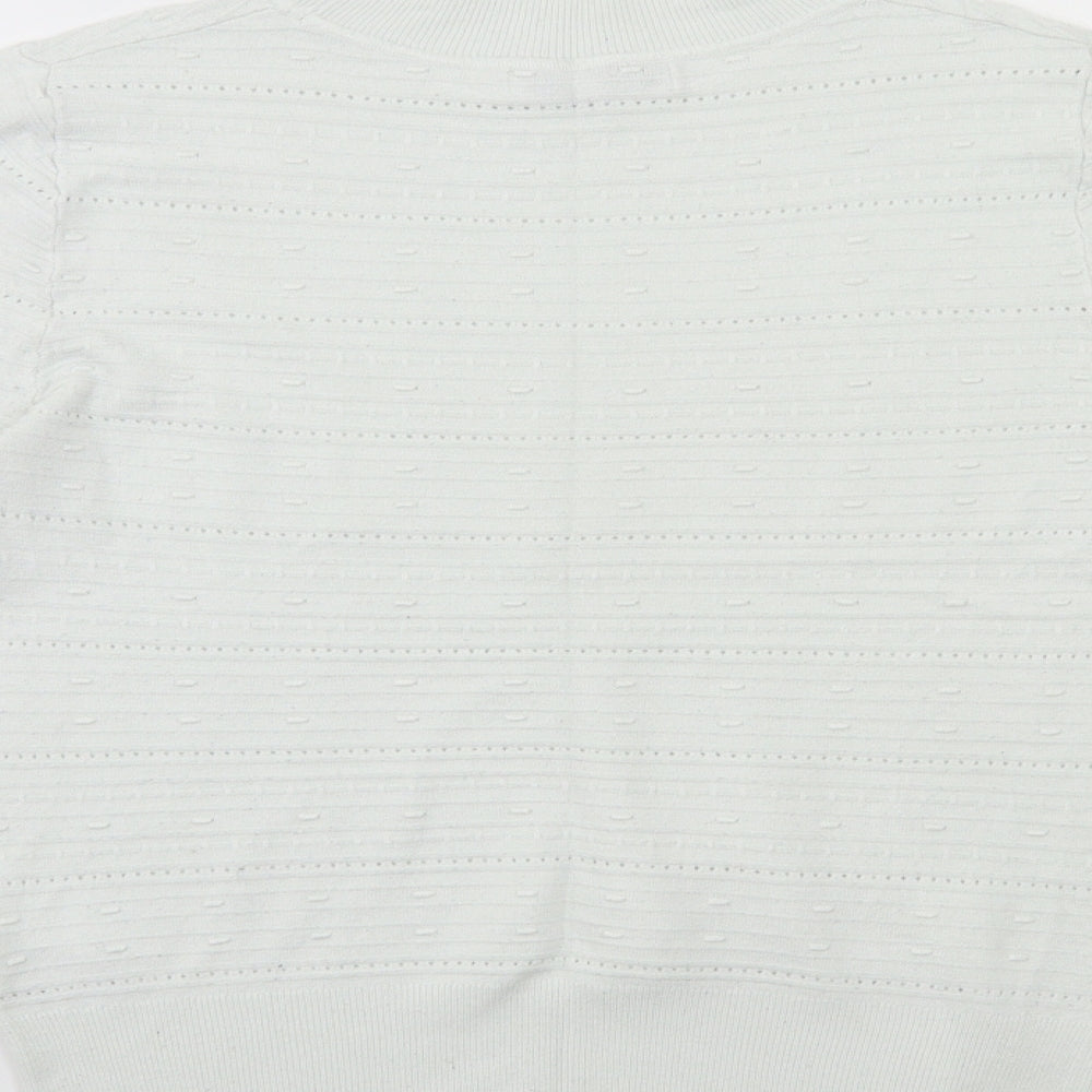 NXT Womens White Knit Pullover Jumper Size 12