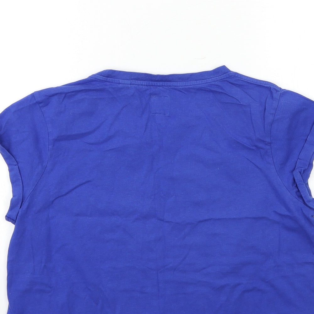 Jack Wills Womens Blue Basic T-Shirt Size 6