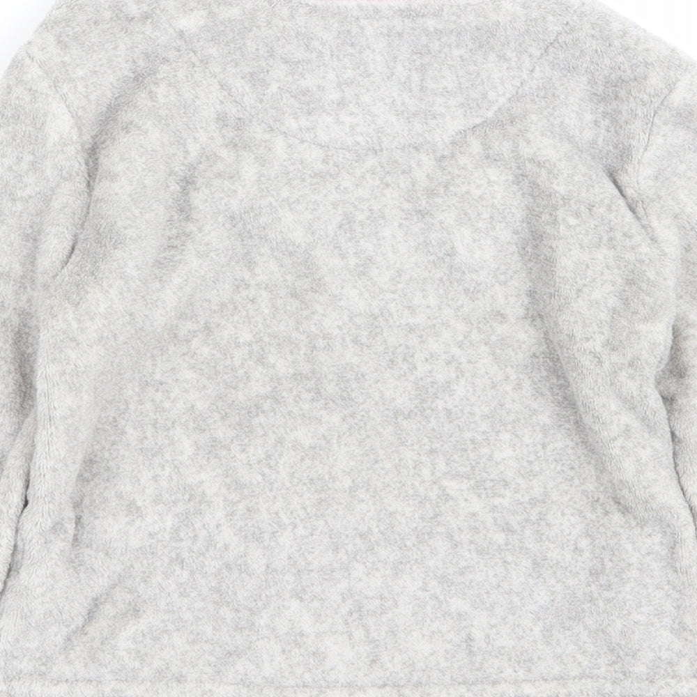 Primark Girls Grey Solid Top Pyjama Top Size 3-4 Years