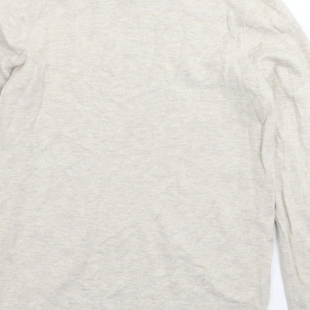 Mango Womens Grey Knit Pullover Jumper Size S
