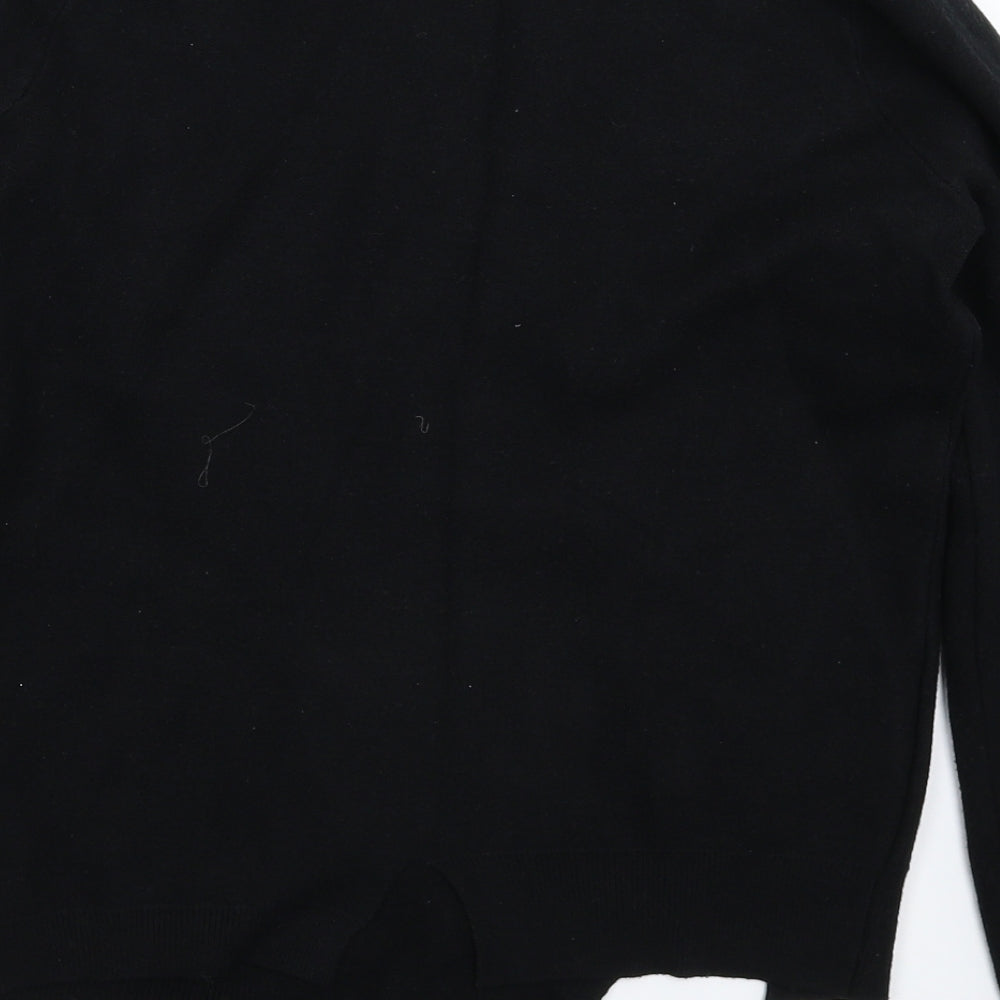 Preworn Womens Black Knit Pullover Jumper Size 12