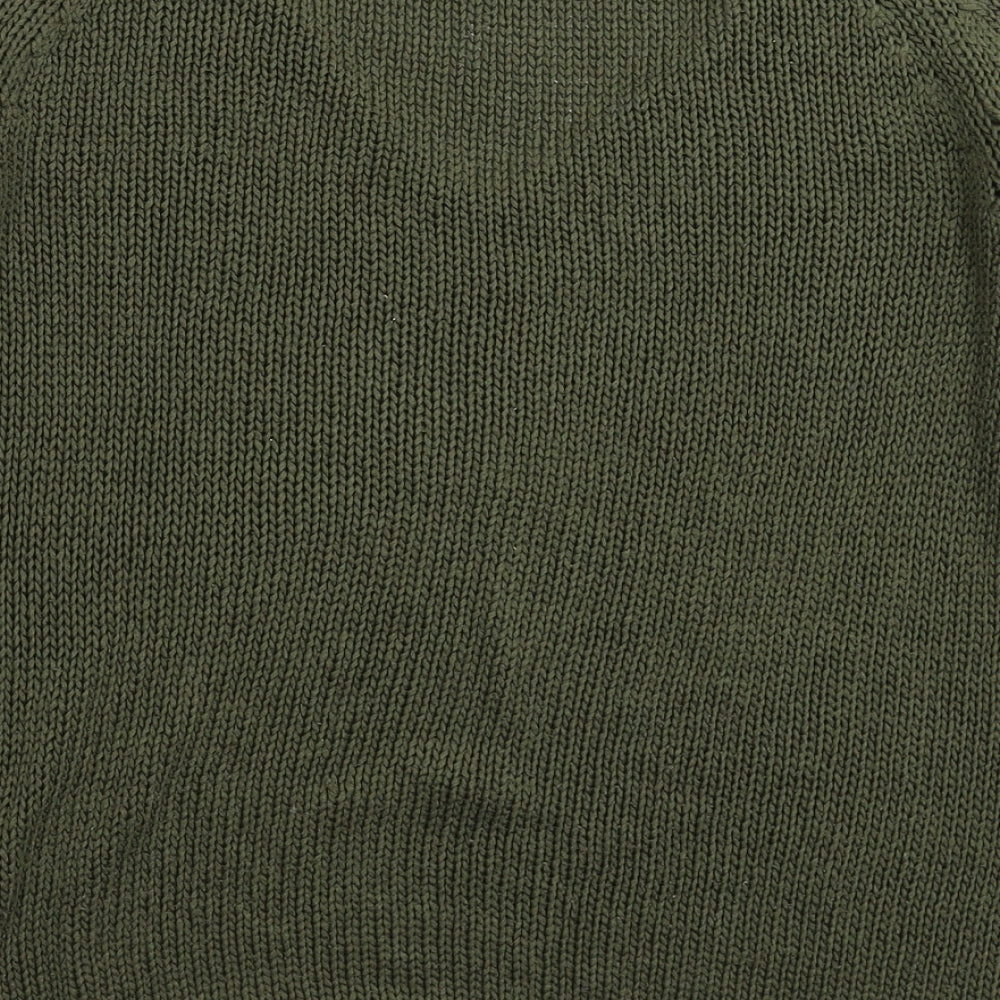 H&M Womens Green Knit Pullover Jumper Size S