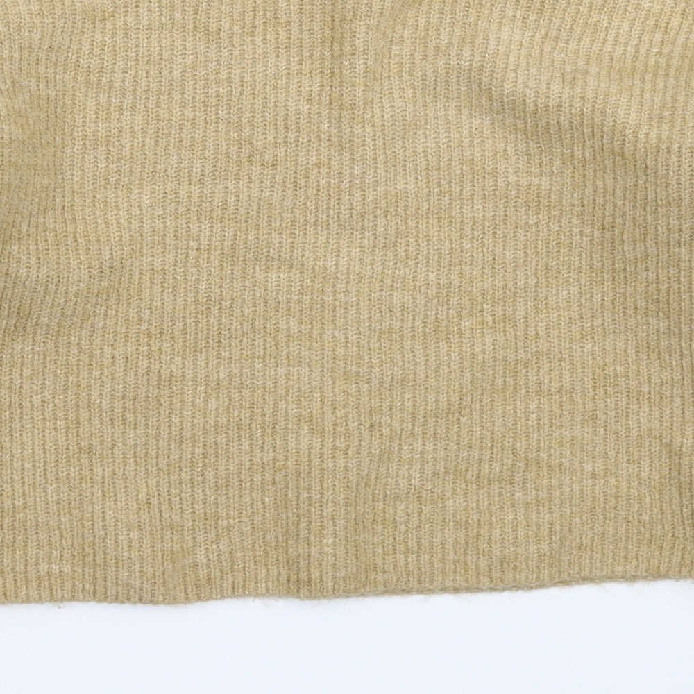 H&M Girls Beige Knit Pullover Jumper Size 9-10 Years