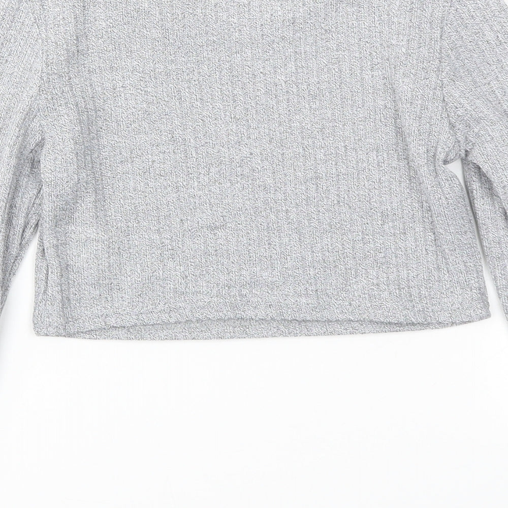 SheIn Girls Grey Basic T-Shirt Size 10 Years