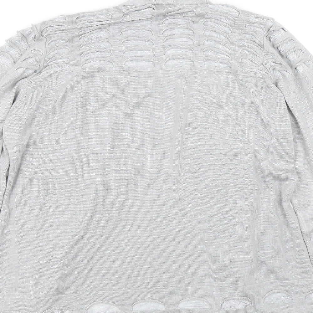 Marks & Spencer Womens Grey Cardigan Jumper Size 14