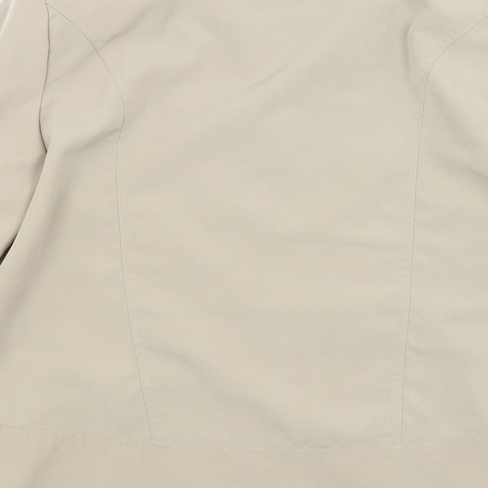 EWM Womens Beige Overcoat Coat Size 12