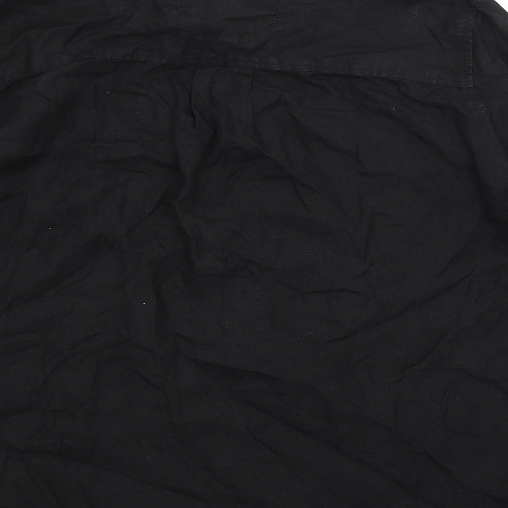 Weekend Womens Black Basic Button-Up Size M
