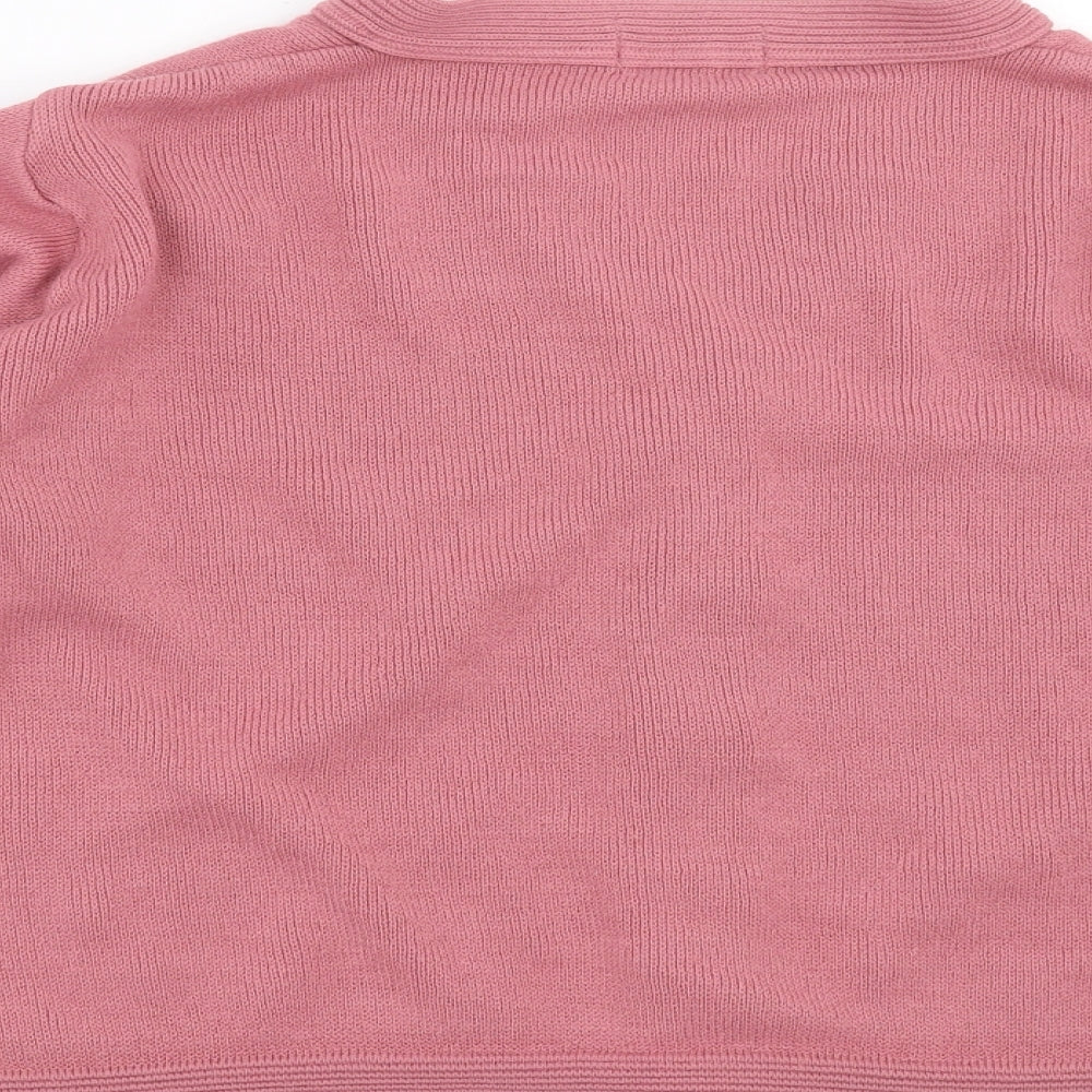 Care Womens Pink Knit Cardigan Jumper Size S