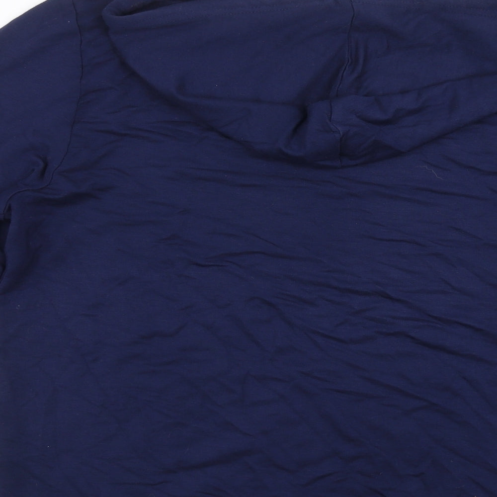 indigo & co Womens Blue Pullover Hoodie Size M