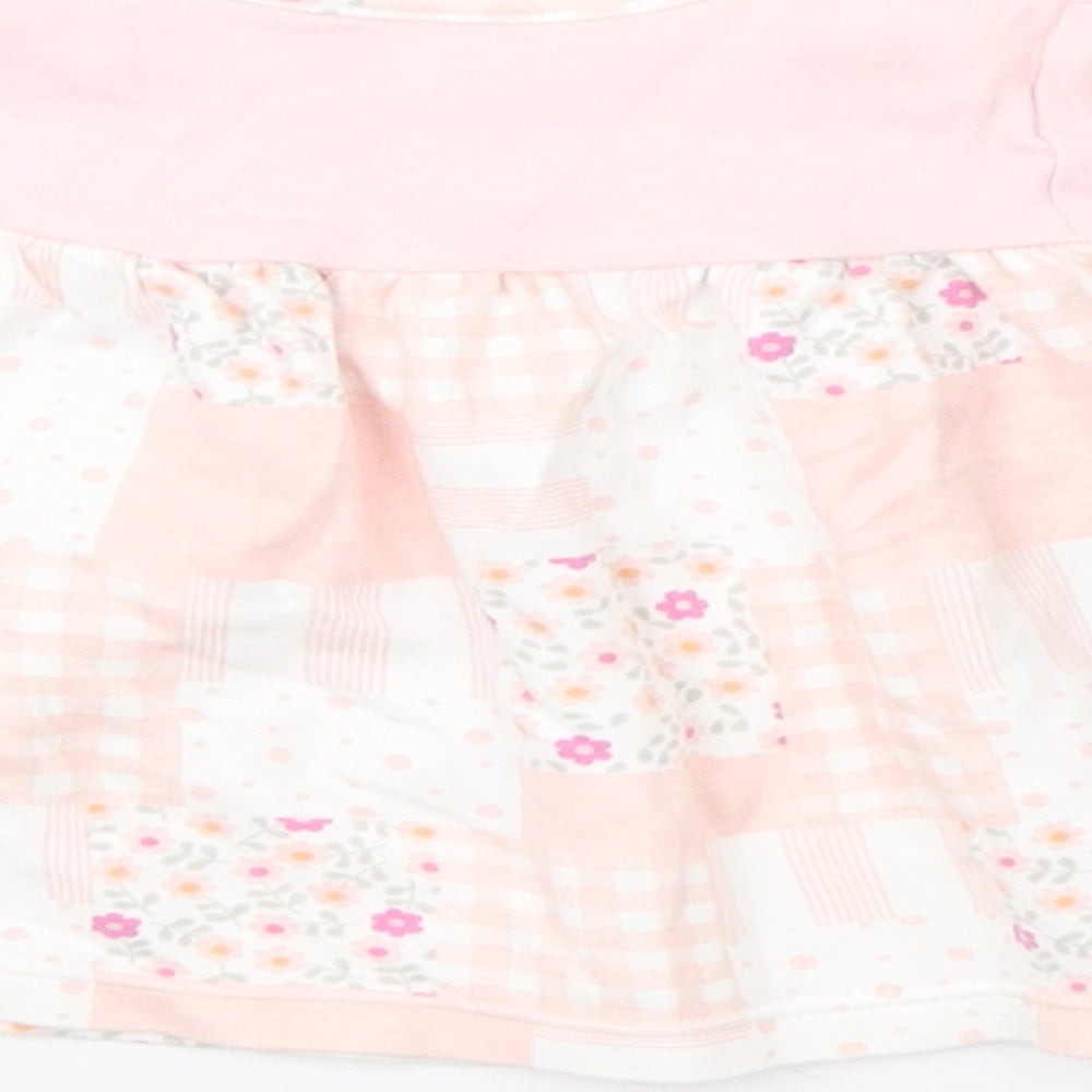 Marks & Spencer Girls Pink Check A-Line Size 3-6 Months