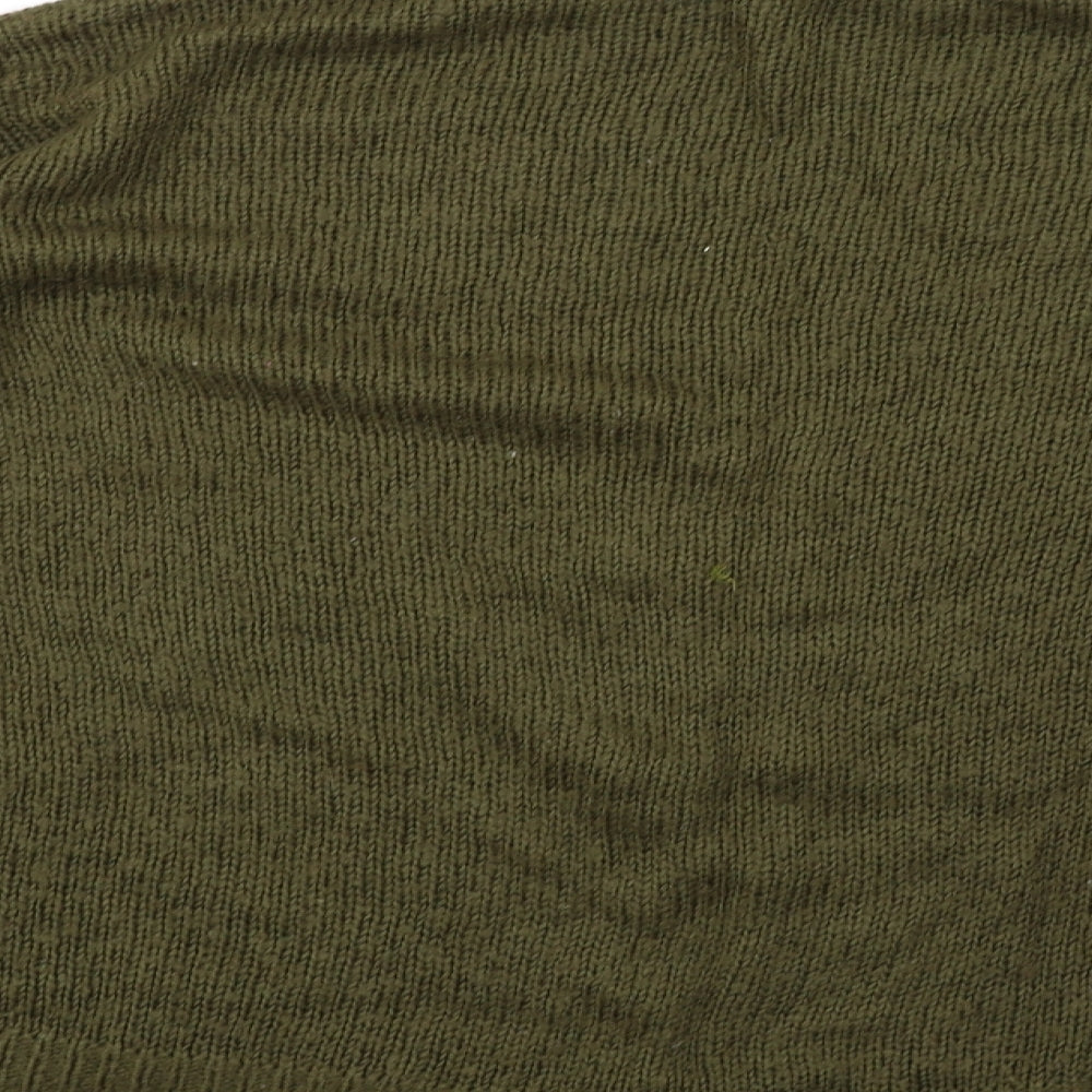 newlook Womens Green Knit Pullover Sweatshirt Size M