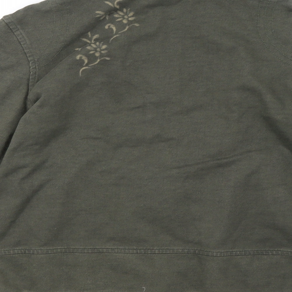 NEXT Womens Green Velvet Jacket Size 12