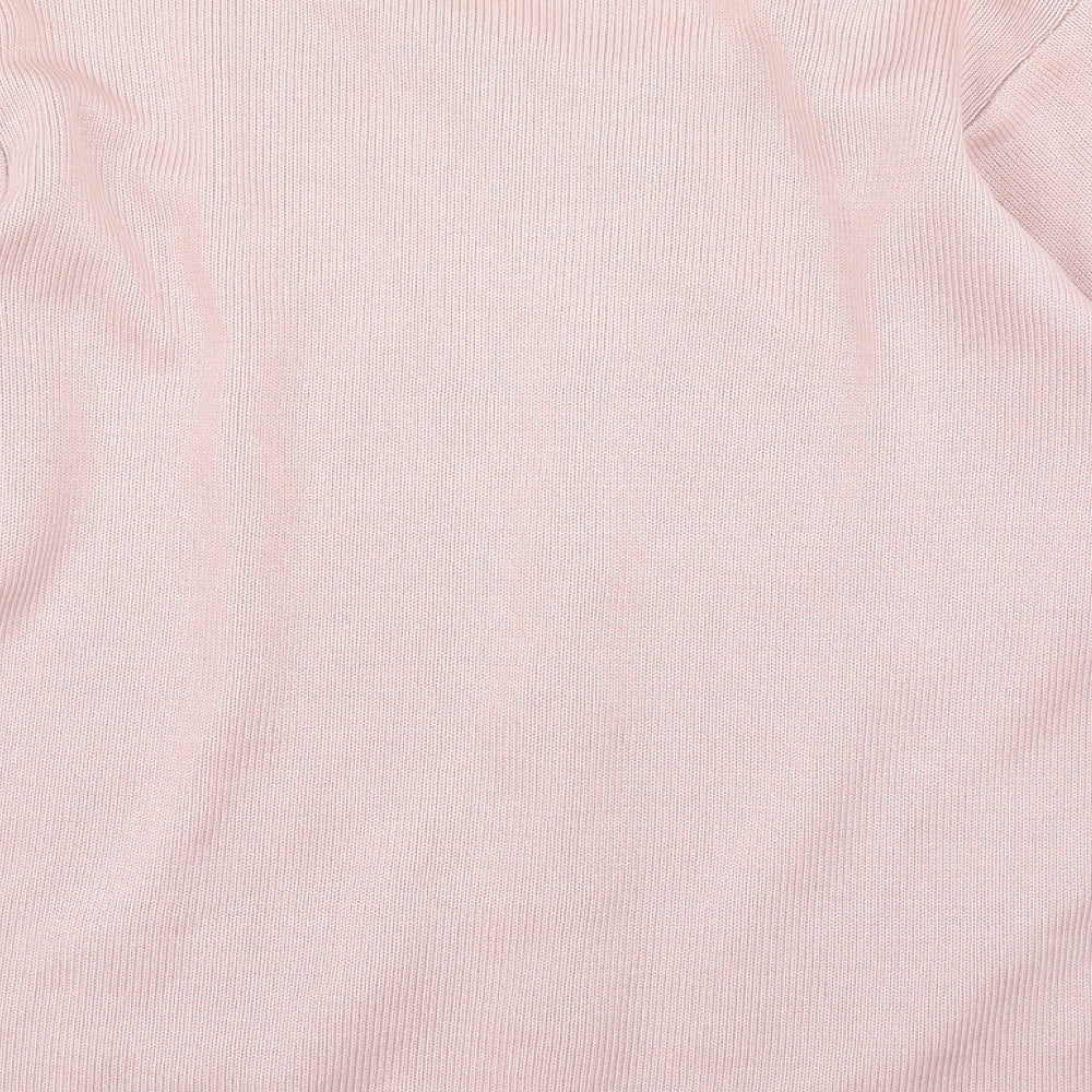 Beau Monde Womens Pink Floral Cardigan Jumper Size M