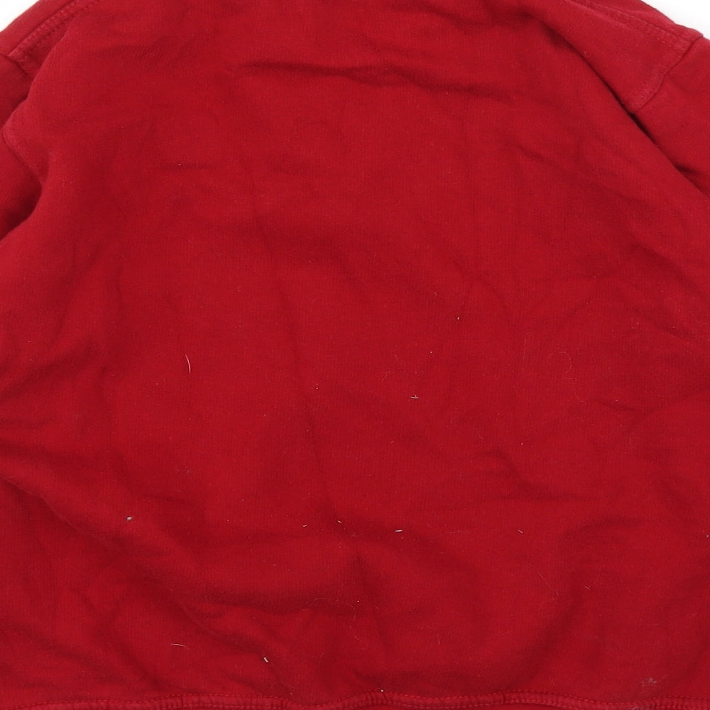 EWM Womens Red Floral Pullover Jumper Size S