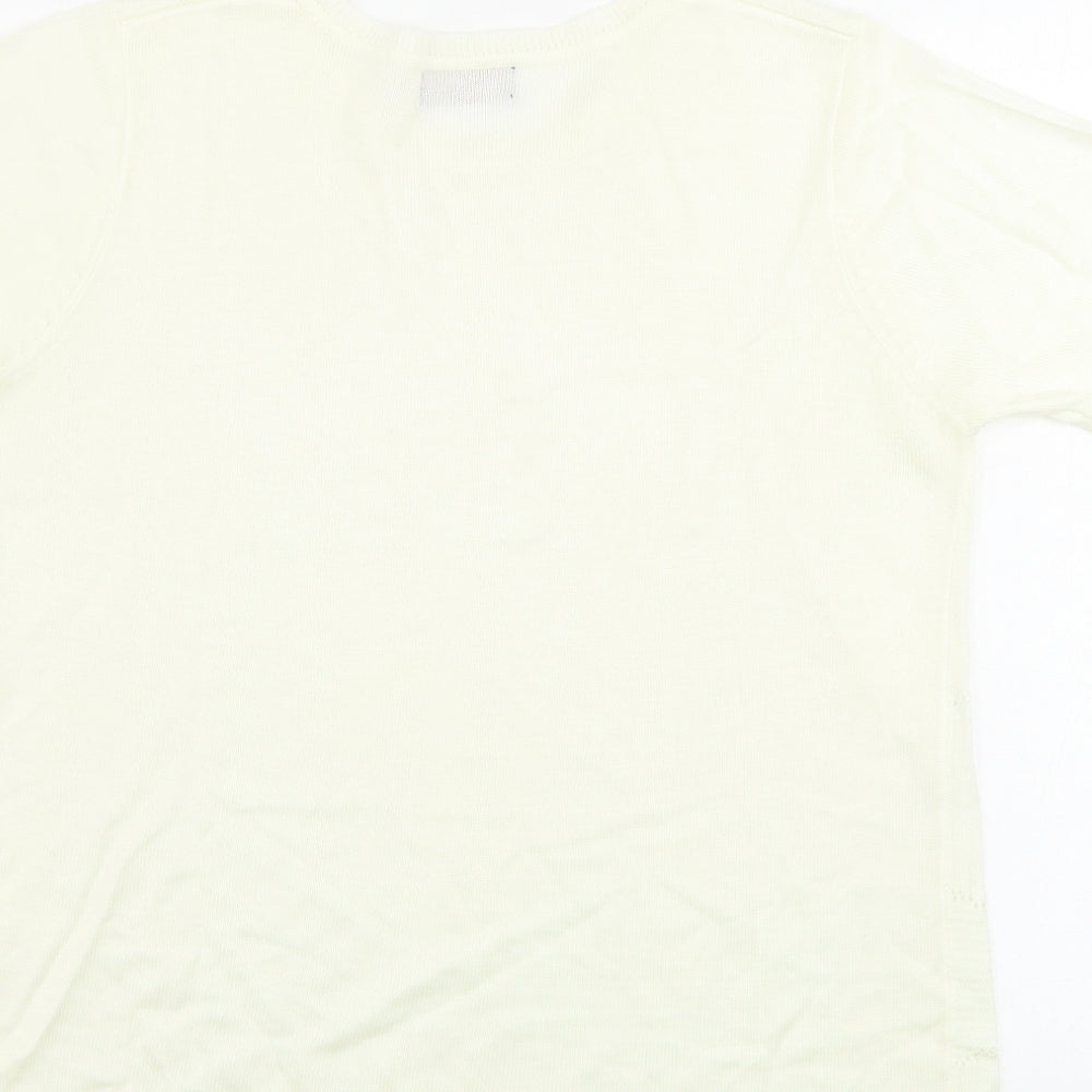 Gifford Fox Womens Beige Basic T-Shirt Size 14