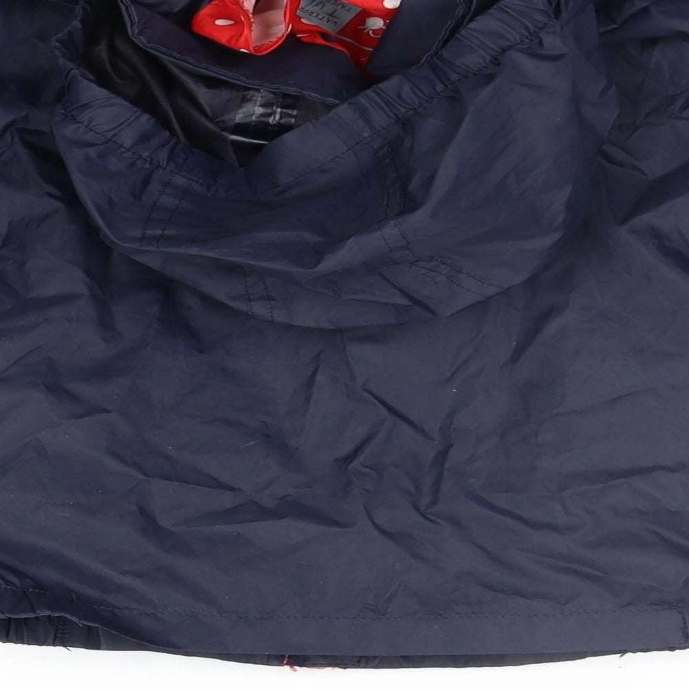 Preworn Girls Black Rain Coat Coat Size 3-4 Years