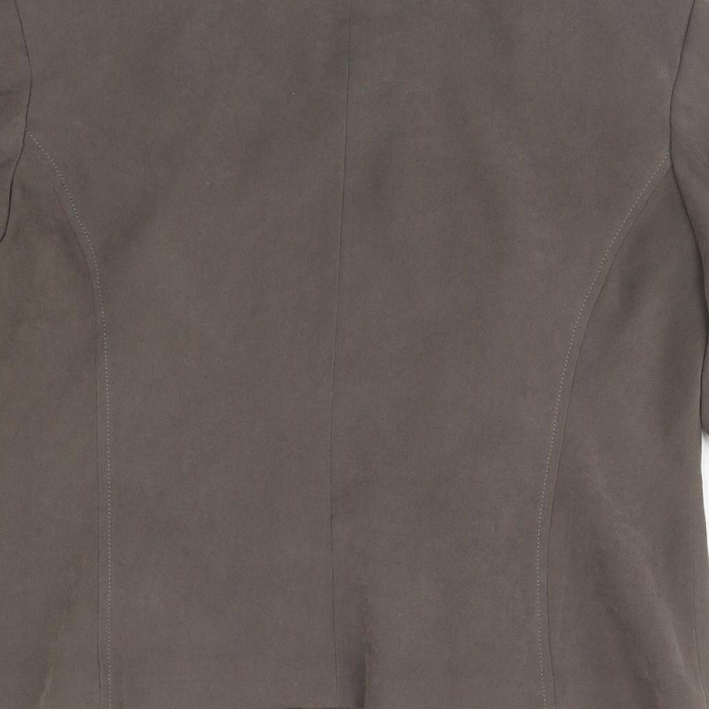 Classic Womens Grey Jacket Blazer Size 14