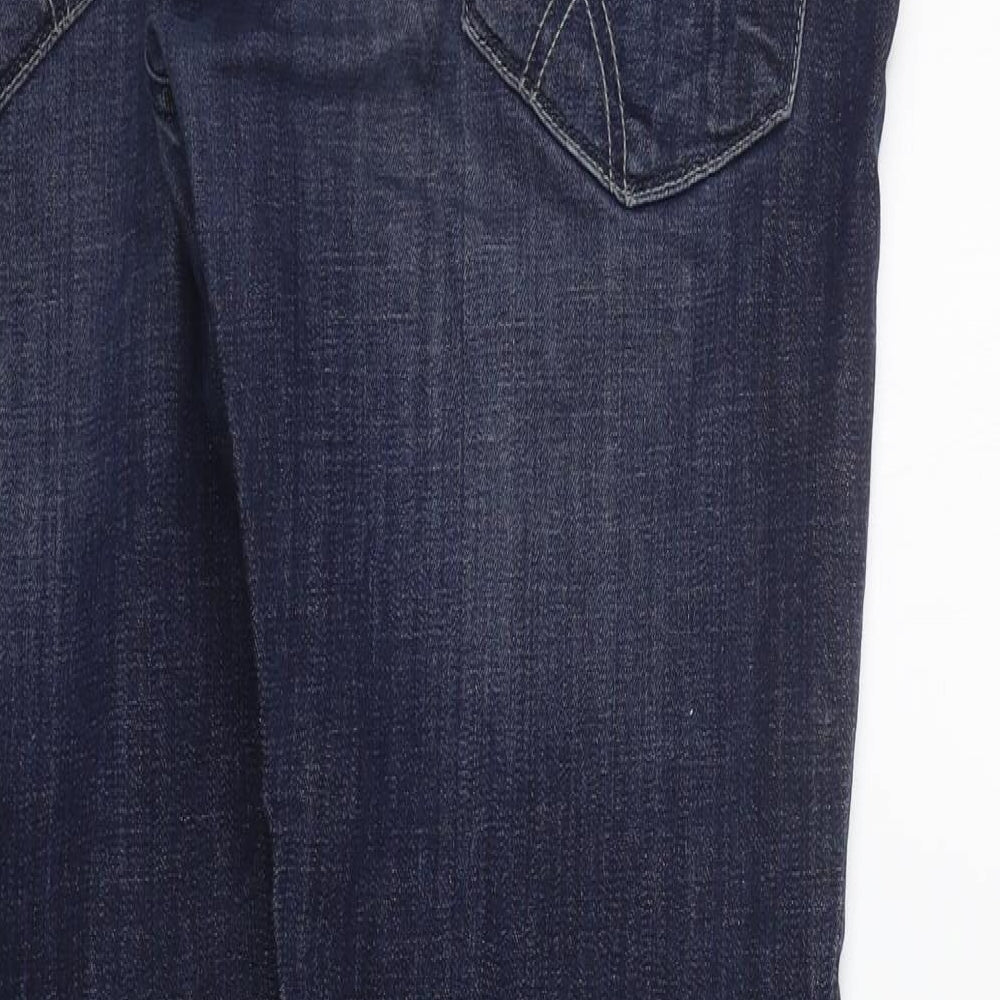 GAS Womens Blue Straight Jeans Size 38 in L31 in
