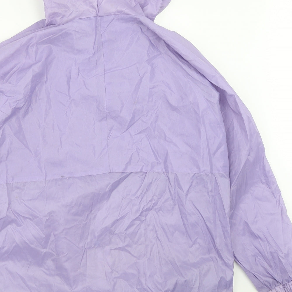Embargo Womens Purple Rain Coat Coat Size M