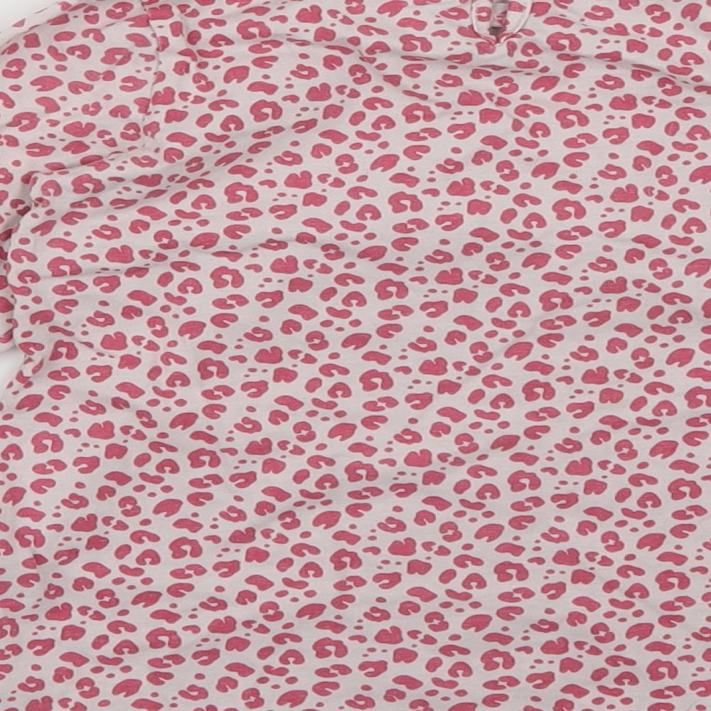Vertbaudet Girls Multicoloured Animal Print Basic T-Shirt Size 8 Years