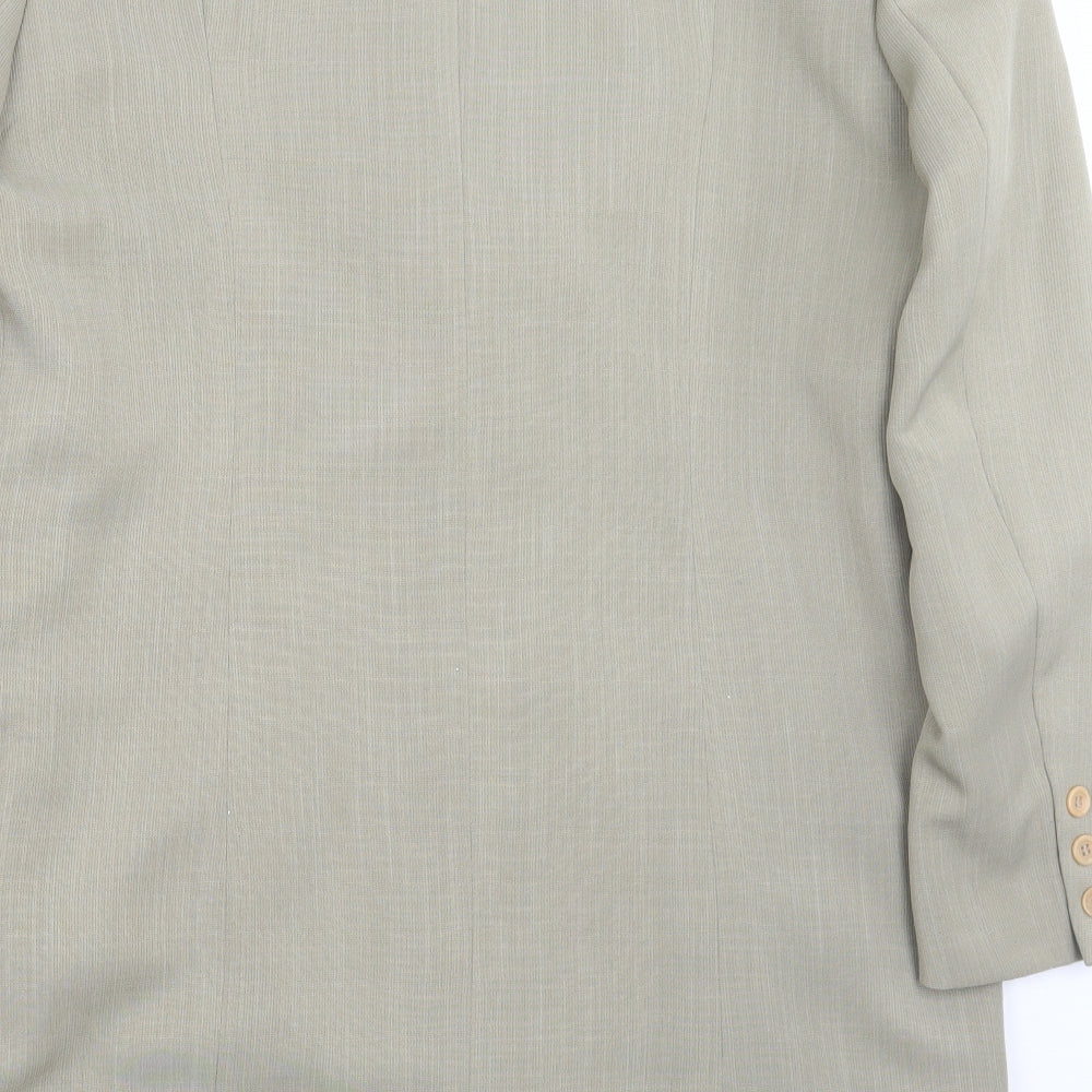 Compliments Womens Green Jacket Suit Jacket Size 14