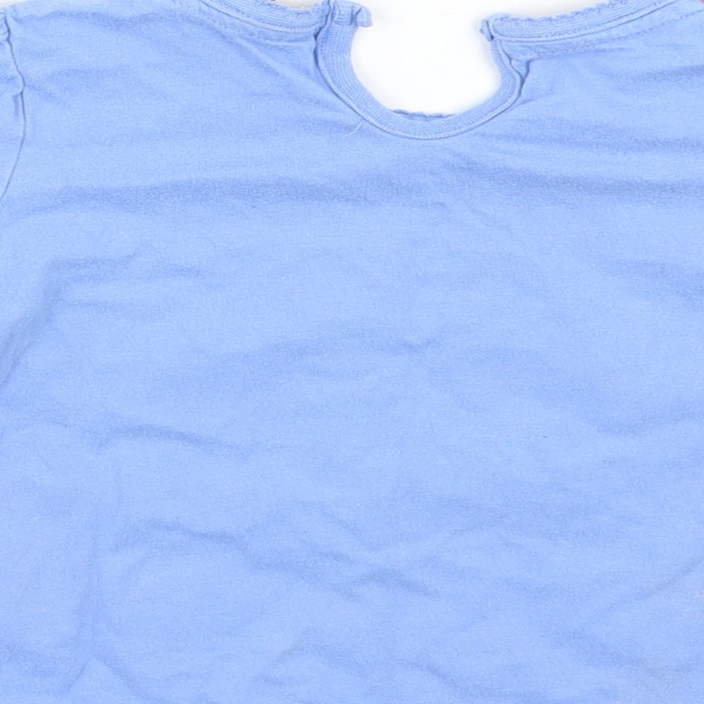 George Girls Purple Basic T-Shirt Size 12-18 Months