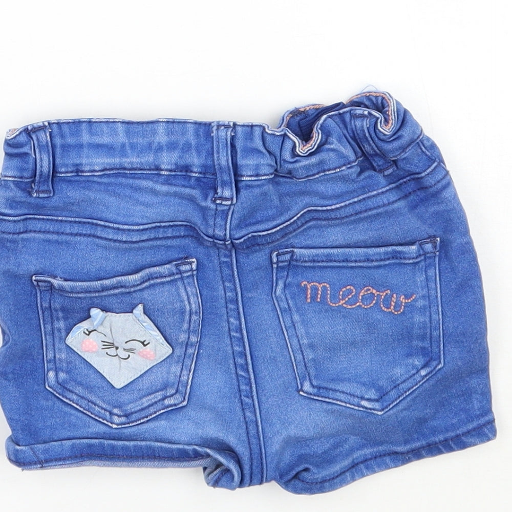 H&M Girls Blue Cropped Jeans Size 12 Months