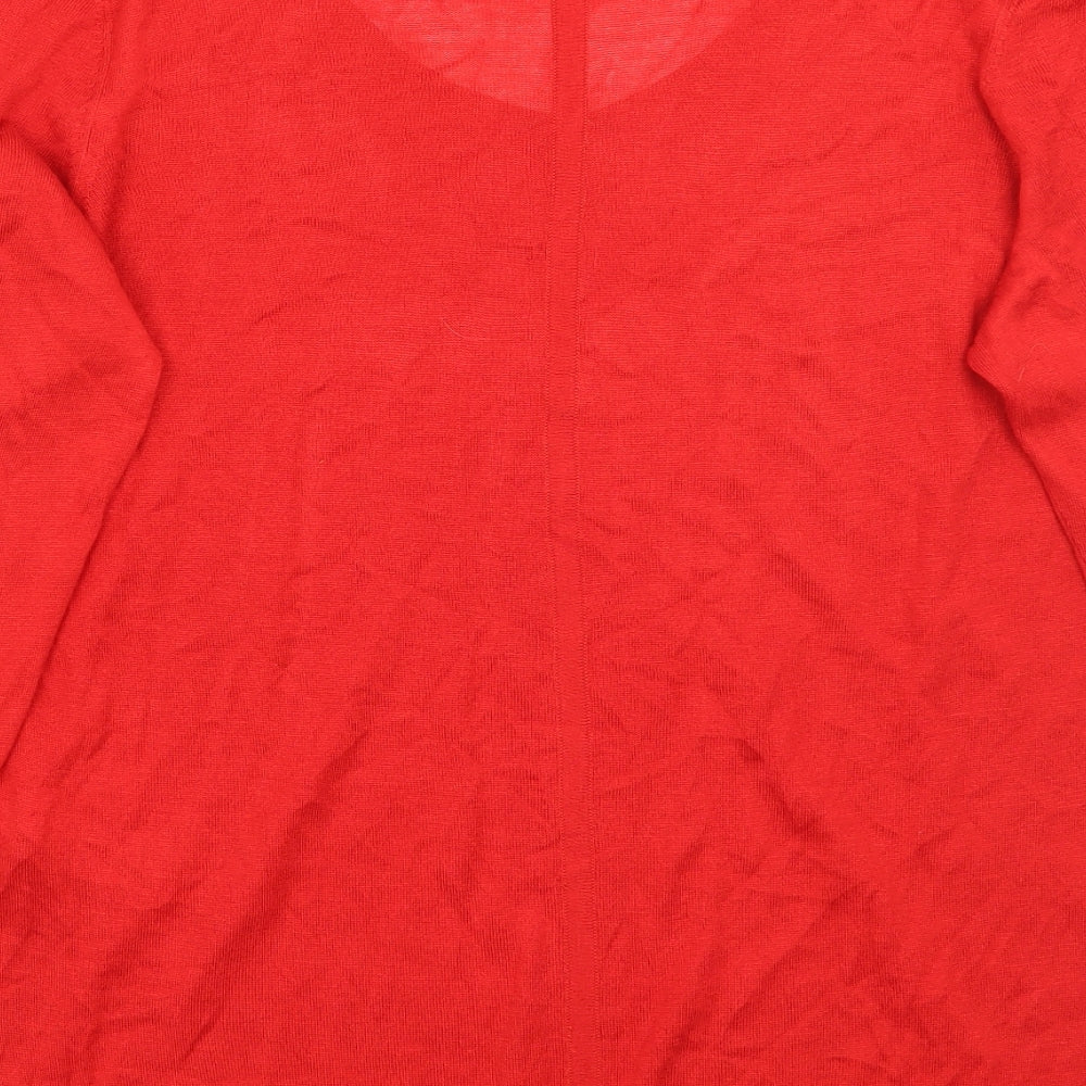 Next Womens Red Pullover Jumper Size 12