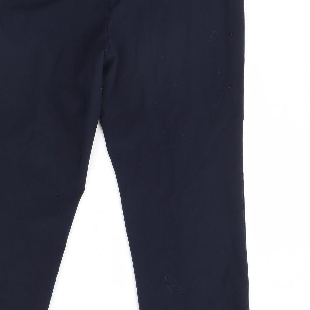 Classics Womens Blue Cropped Trousers Size 14 L26 in