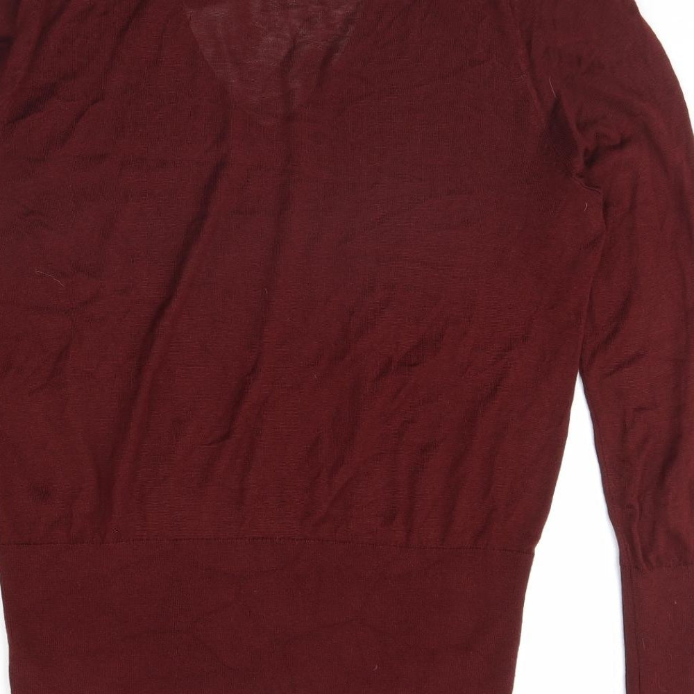 H&M Womens Red Pullover Jumper Size L