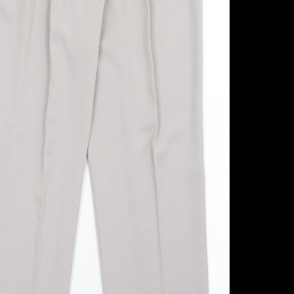 atibel Womens Grey Trousers Size 16 L29 in