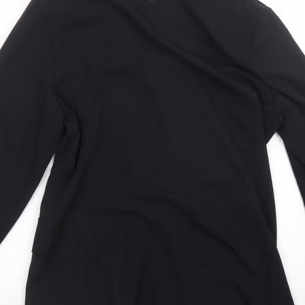 ECCO Womens Black Jacket Blazer Size 10