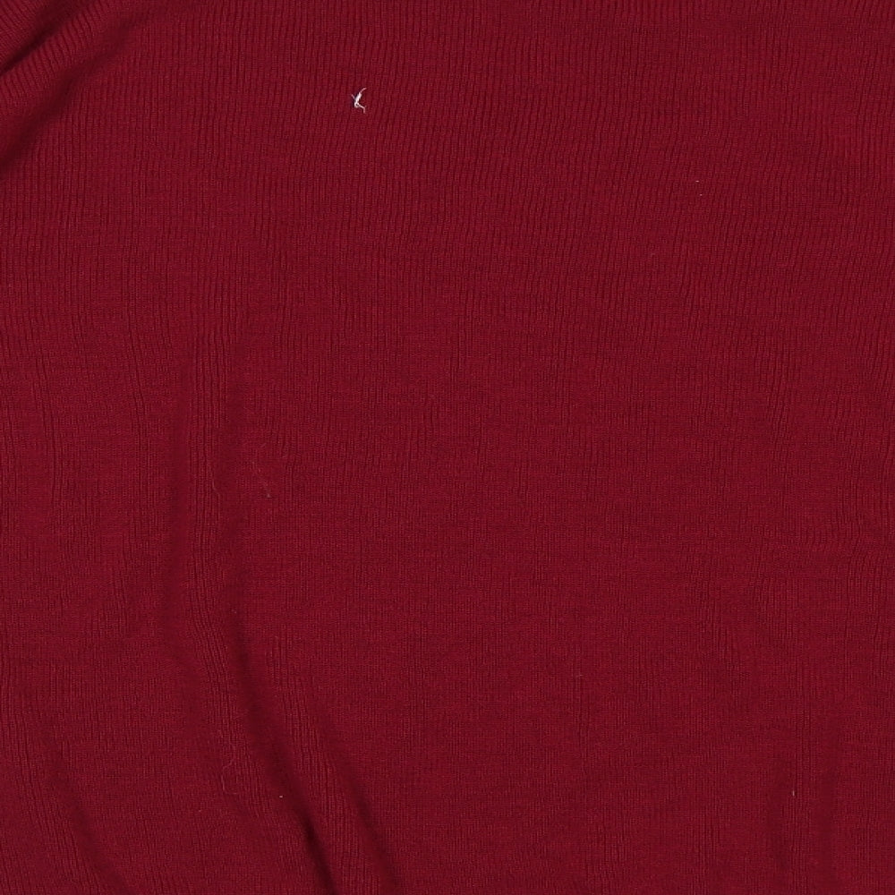 Preworn Mens Purple Henley Jumper Size M