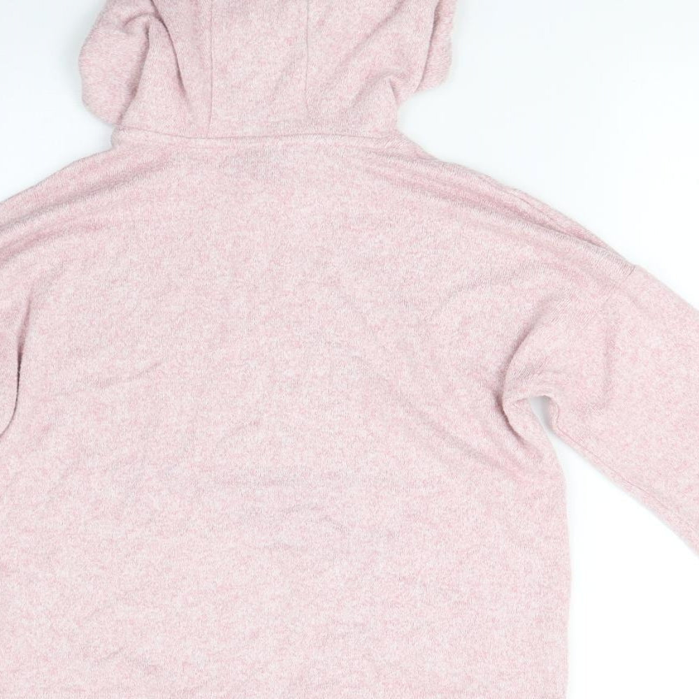 Marks & Spencer Girls Pink Pullover Hoodie Size 8-9 Years