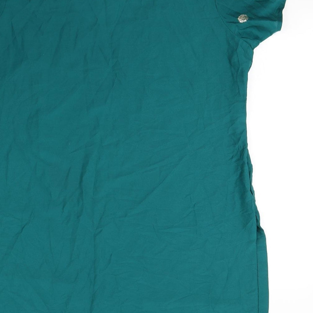 Preworn Womens Green Slip Dress Size 2XL