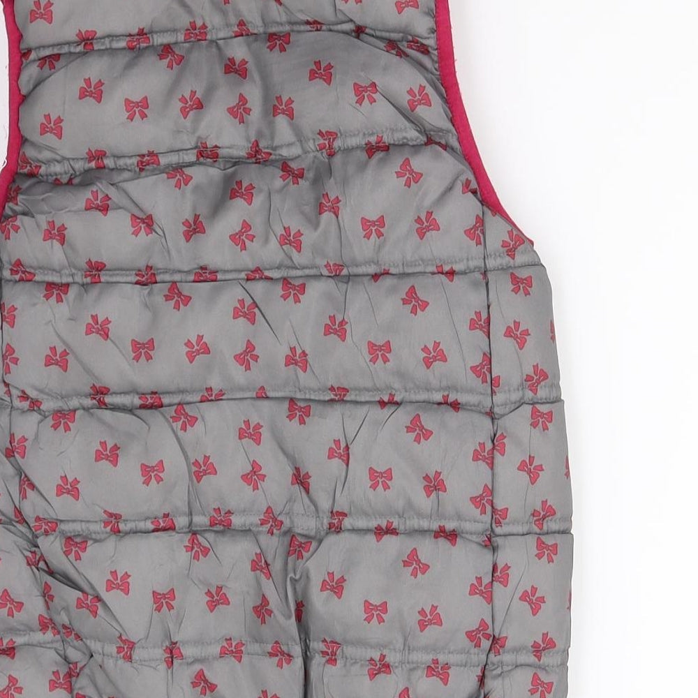 Sergent Major Girls Pink Gilet Waistcoat Size 7 Years