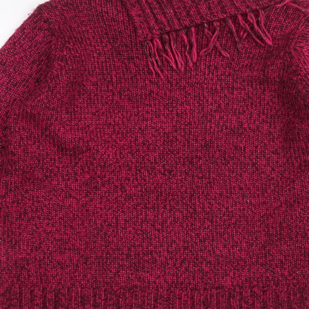 EWM Womens Pink Pullover Jumper Size M