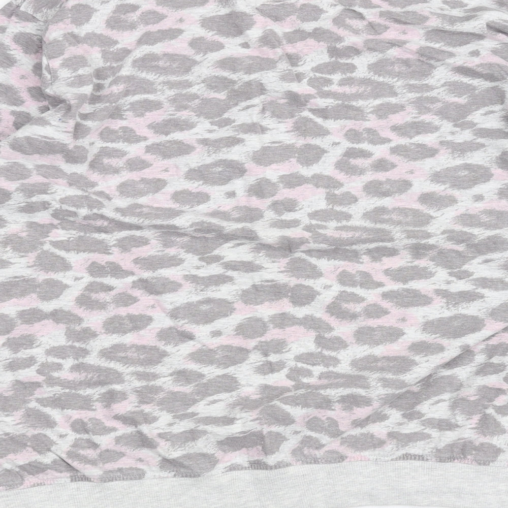 Peacocks Womens Pink Animal Print Pullover Jumper Size 18
