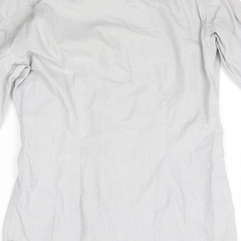 Next Mens Grey Button-Up Size 14