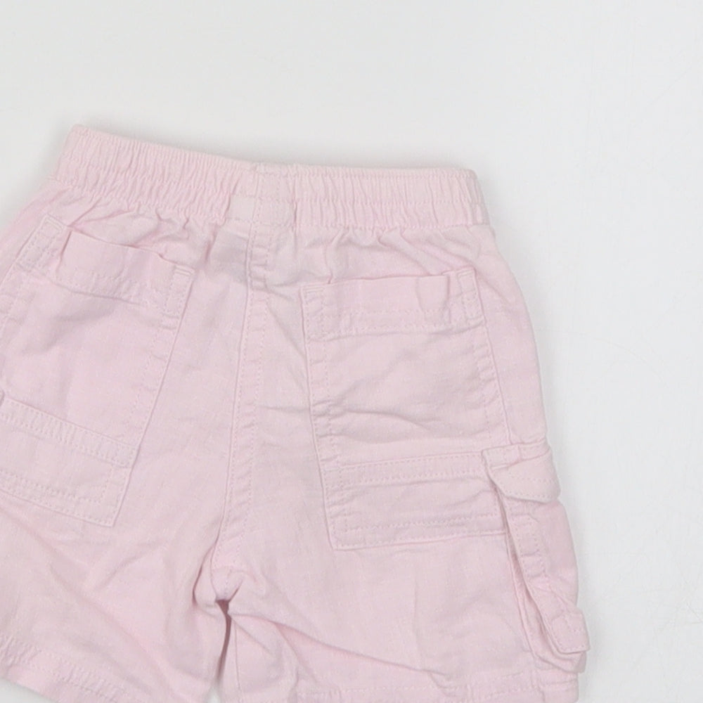 NEXT Girls Pink Cargo Trousers Size Newborn - SHORTS