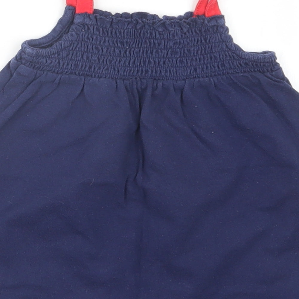 Marks & Spencer Girls Blue T-Shirt Dress Size 9-12 Months