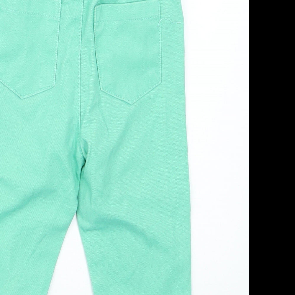 Pep&Co Girls Green Cargo Jeans Size 9-12 Months