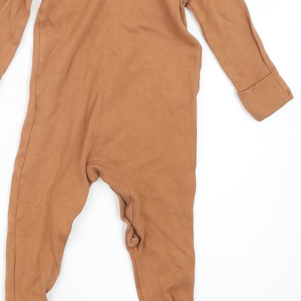 George Boys Brown Geometric Babydoll One Piece Size 6-9 Months