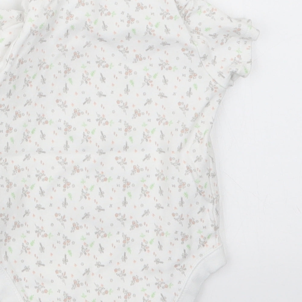 F&F Baby White Geometric Babygrow One-Piece Size 3-6 Months