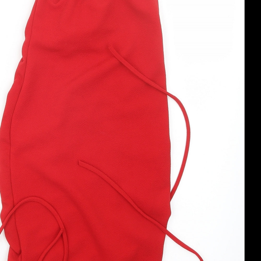 PRETTYLITTLETHING Womens Red Mini Size 6