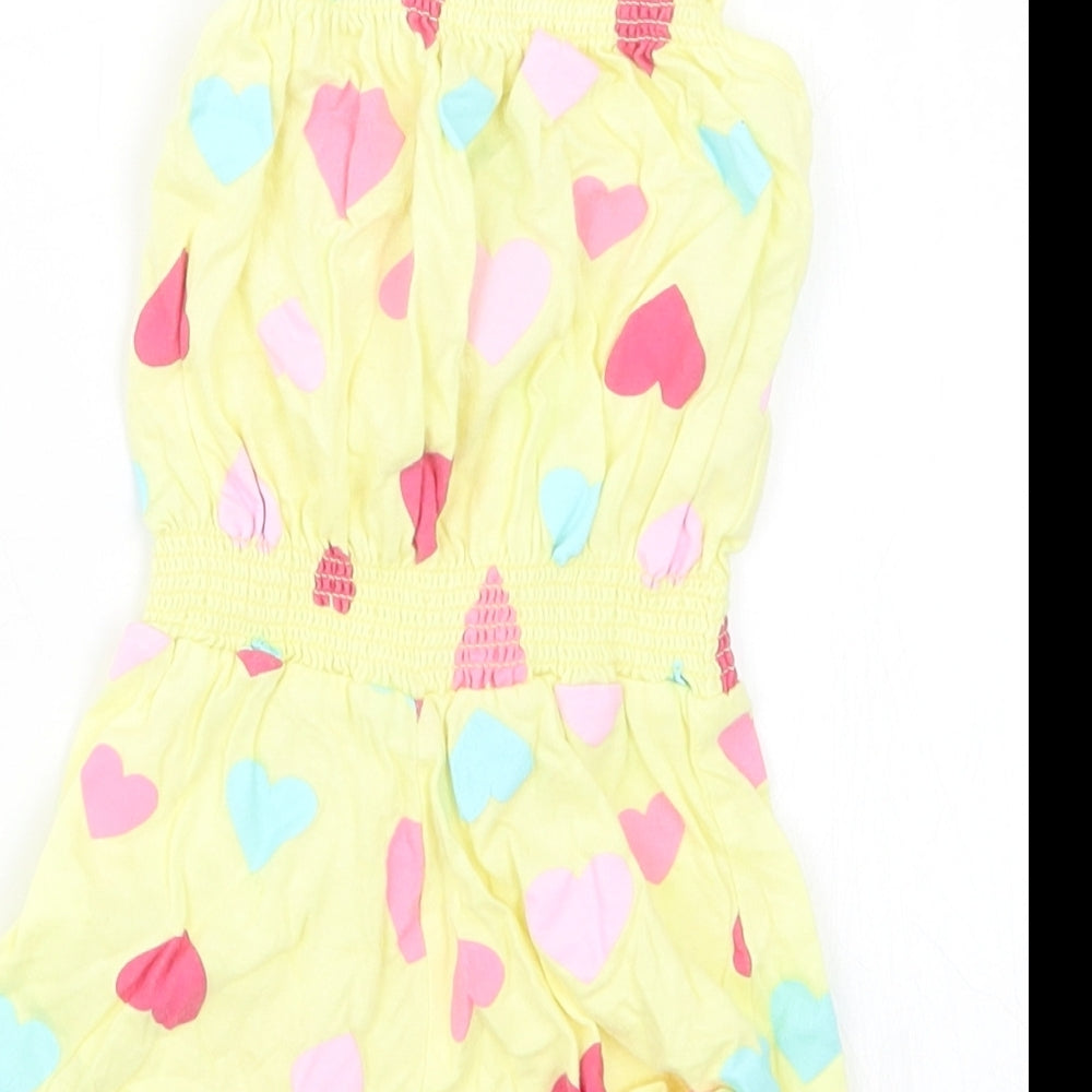 girl2girl Girls Yellow Geometric Playsuit One-Piece Size 2-3 Years