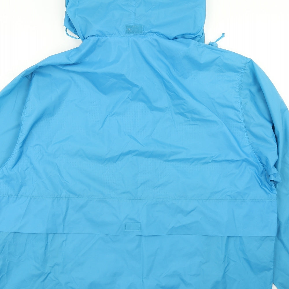 Damart Womens Blue Rain Coat Coat Size M