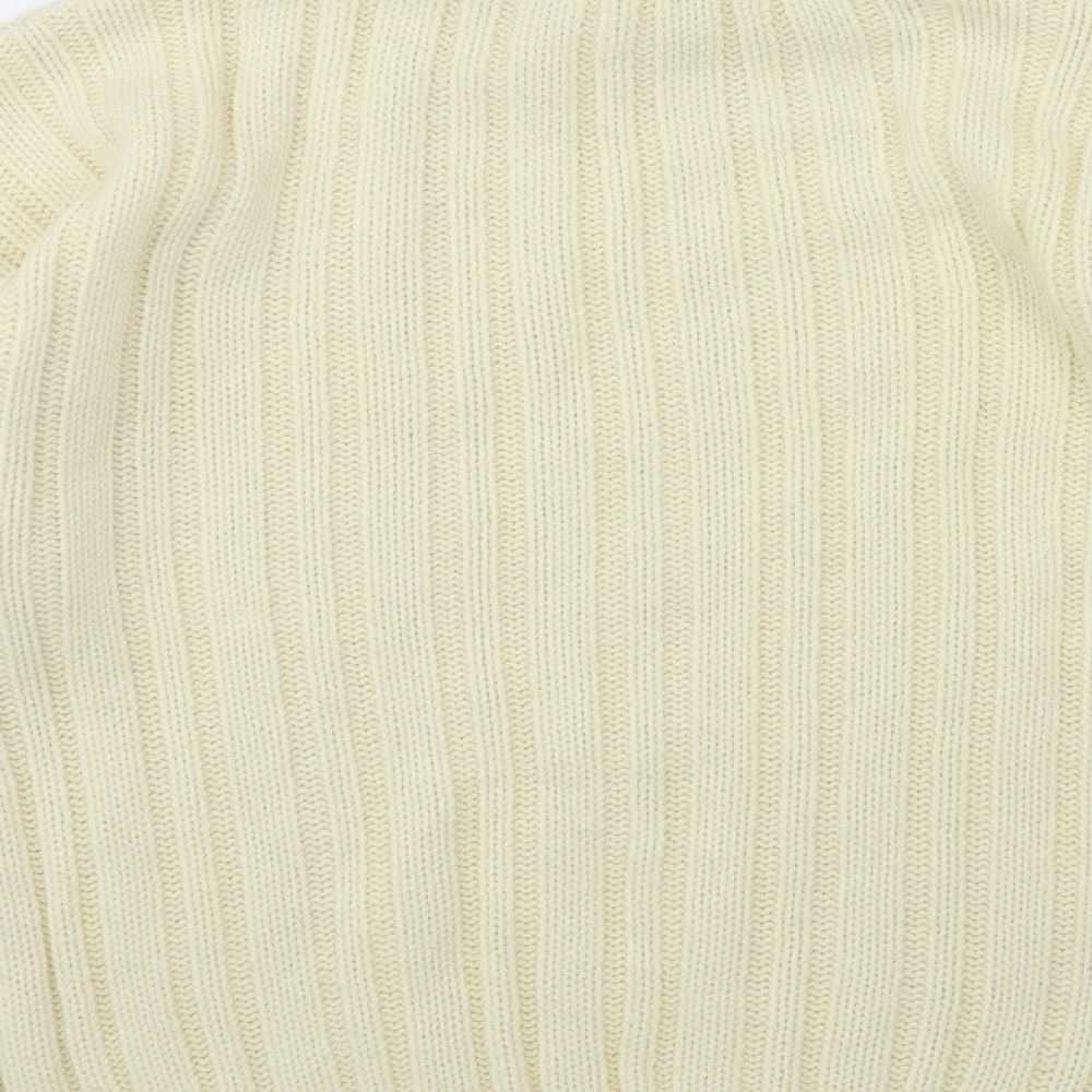 INFLUENCE Mens Ivory Knit Pullover Jumper Size S