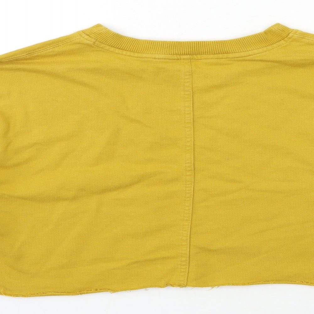 Next Womens Yellow Pullover Jumper Size 8