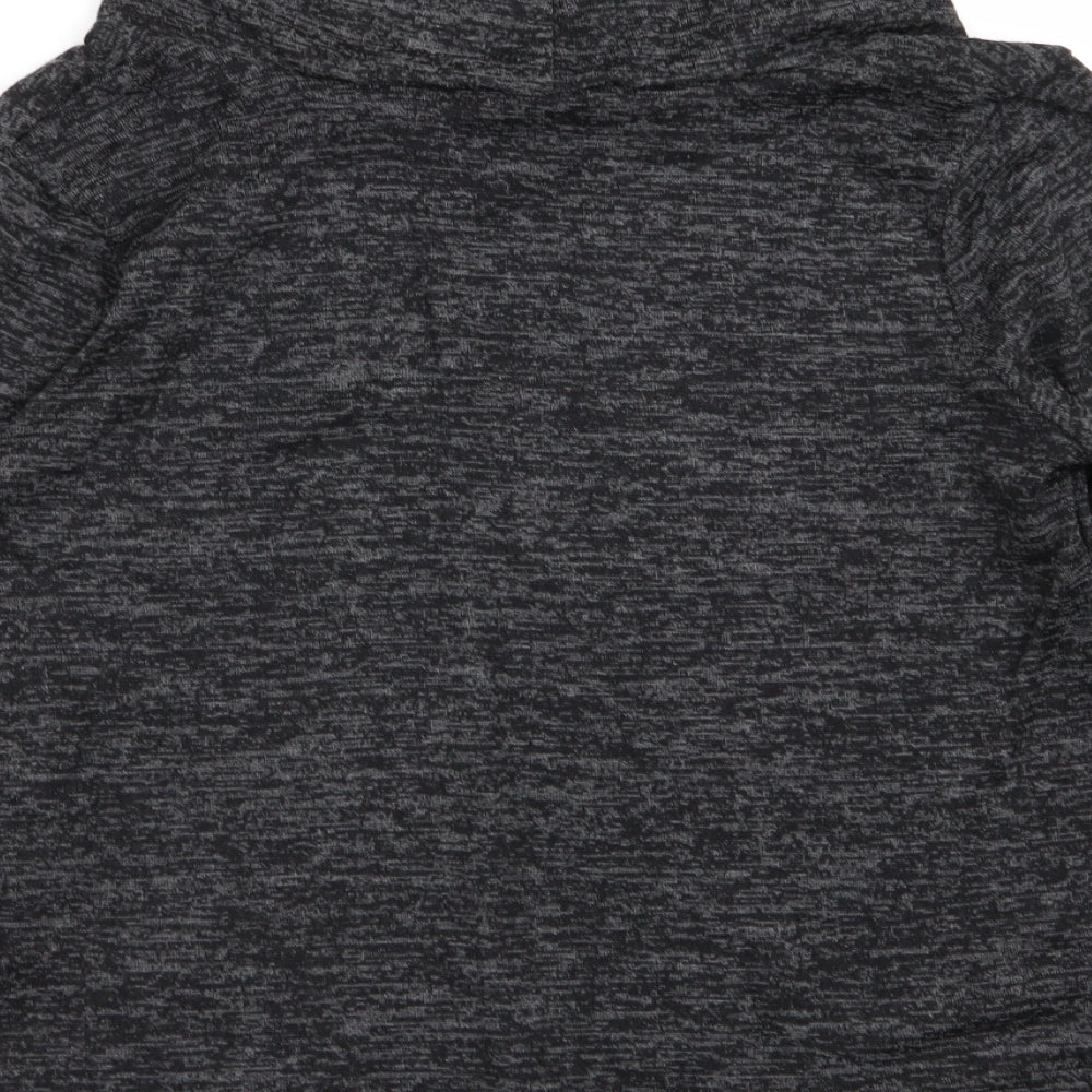 Tru Collection Womens Grey Basic T-Shirt Size 12